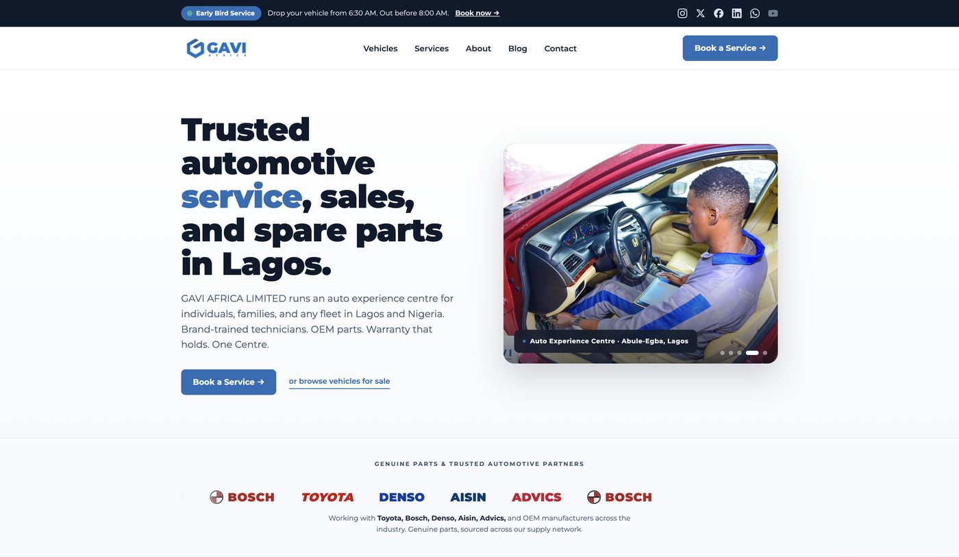 GAVI Africa website